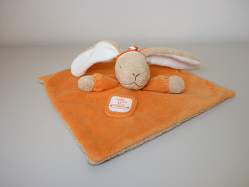 Vente: Doudou lapin orange comme neuf