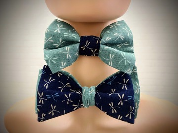  : Handmade bow tie set for father and son - Dragonfly