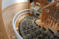 SPECIALTY: Ultra Slim Custom Curved Stairlift | BC