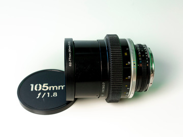 Vermieten: Cine-Mod Nikkor 105mm f/1.8 EF-Mount