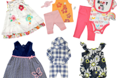 Liquidation/Wholesale Lot: KIDS CLOTHES MYSTERY BOX VARIETY SIZE: NEWBORN TO 6 T ( 50 items)