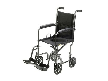 SALE: Drive Aluminum Transport Chair, 19″ × 16″, Full-Length Arms