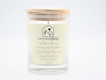 Selling: Calming Honey Chamomile Paw Balm Pet Candle