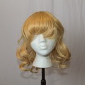 Selling with online payment: medium curly blonde wig