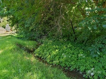 Land Available for Lease: Urban Neighborhood Organic Fenced with Stream. Plenty of Flowers.