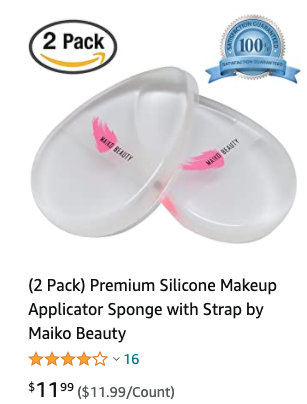 Makeup Depot Silicone Sponge Beauty Blender in Countertop Display