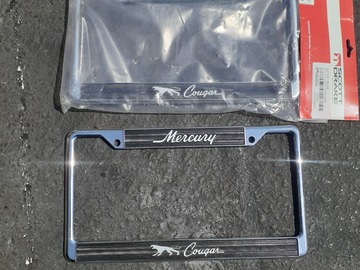 Selling with online payment: 67-70 Mercury Cougar License Plate covers