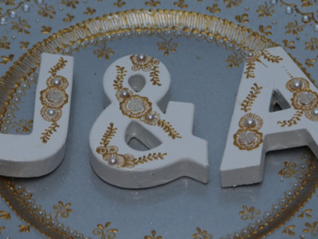 Booking Request (with pricing): Decorated letters