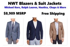 Comprar ahora: Brand Name Blazers & Suit Jackets, NWT, $8,900 MSRP, Ships Free