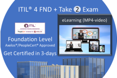Scheduled Course: ITIL® 4 Foundation (Self-paced eLearn) + Exam + Free Resit