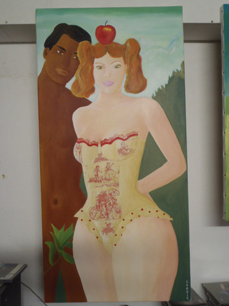 Tableau imprimé New York 106x35 cm en TBE