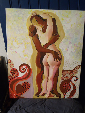 Tableau imprimé New York 106x35 cm en TBE