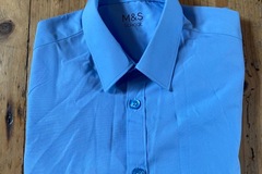 FREE: M&S Blue Boys School Shirt *SET OF 2* 8-9yrs
