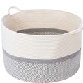 Comprar ahora: XXL Extra Large Cotton Rope Woven Basket, Throw Blanket Storage B