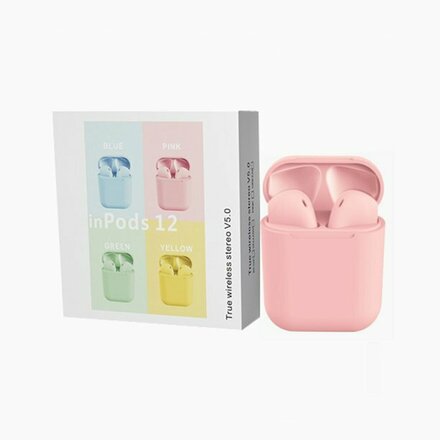 Macaron TWS i12 Wireless Bluetooth Earbuds With Mic and Charging 
