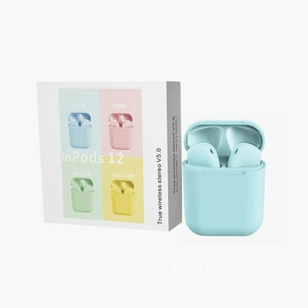 Macaron TWS i12 Wireless Bluetooth Earbuds With Mic and Charging 