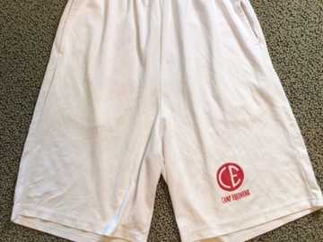 Selling A Singular Item: Camp Equinunk white athletic shorts