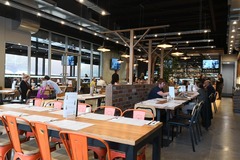 Free | Book a table: Relax by the fire oven pizza as you work throughout the day
