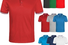 Buy Now: 60x Men's Polo Dri-Fit Golf Sports Cotton T-Shirts Mix colorr 