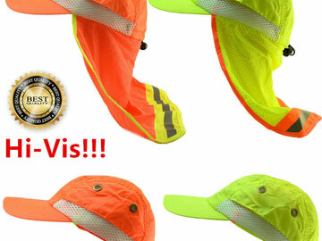 Buy Now: Hi-Vis Reflective Sun Safety Working Neck Flap Hats