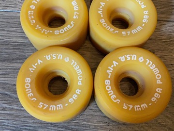 Selling with online payment: VINTAGE POWELL PERALTA BONES V-IV SKATEBOARD WHEELS