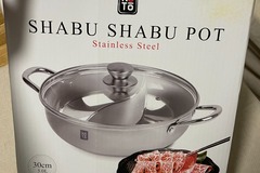 Selling without online payment: Stainless steel hot pot / shabu shabu pot