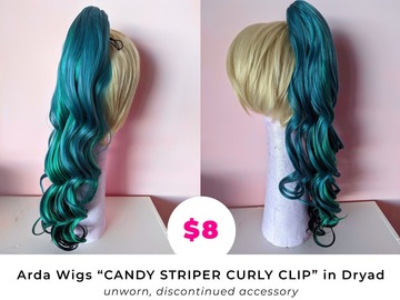 Selling with online payment: Arda Wigs Candy Striper Curly Clip in Dryad