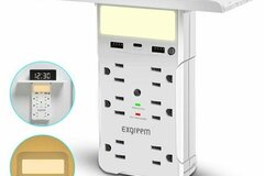 Buy Now: 10X 8 Port Surge Protector Wall Outlet with USB C Charge