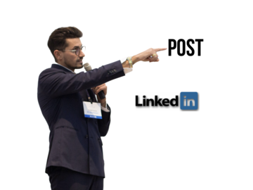 Make a post: I will post you your content on my LinkedIn Profile