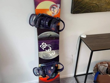 For Rent: 146 Bateleon woman’s snowboard and burton bindings 