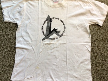 Selling A Singular Item: Hebrew University Shirt