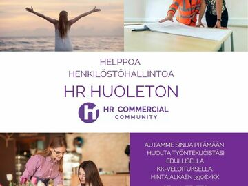 HR as a Service (laskutus): HR Huoleton (10-19 työntekijää) 690€/kk