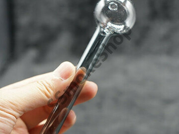  : Gray Glass Oil Burner Pipe 6 inches