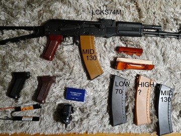 Selling: LCT AK74M EBB rifle + accessories
