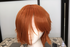 Selling with online payment: Orange short wig w bangs