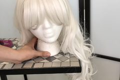 Selling with online payment: Stark white long wig w bangs