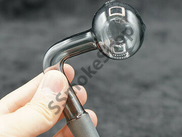 Post Now: Bent Oil Burner Glass Pipe Gray 14mm