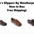 Buy Now: Men's New In Box Slippers by Vintage Weatherproof, Ships Free