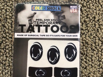Selling multiple of the same items: Penn State Peel and Stick Temporary Tattoos