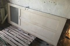 Faire offre: Diverses portes en bois/verre à restaurer 