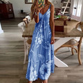 Comprar ahora: RETAIL COST $1,500+ Floral Print Gradient V-Neck Long Boho Dress