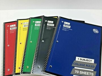 Comprar ahora: Lot of 50 College Ruled One Subject (24 Notebooks) 70 Sheets Each