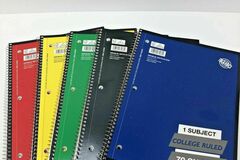 Buy Now: Lot of 50 College Ruled One Subject (24 Notebooks) 70 Sheets Each