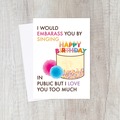  : Funny Birthday Song Card | Birthday Party, I Love You, Friends