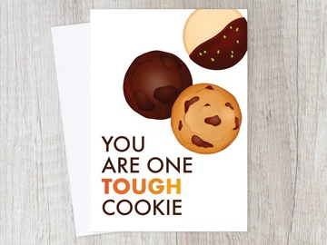  : Tough Cookie Encouragement Card | Get Well Soon, Motivational
