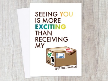  : Funny Long Distance Online Shopping Card for Friend 