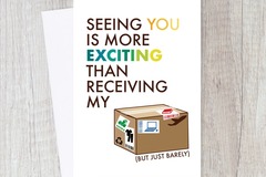  : Funny Long Distance Online Shopping Card for Friend 