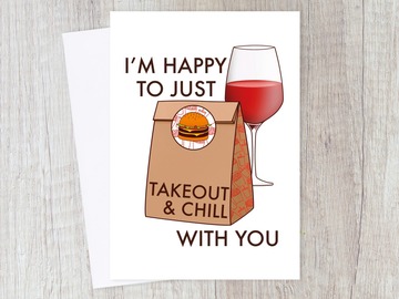  : Netflix and Takeaway Card | Love, Couple, Relationship, Friend