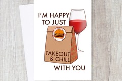  : Netflix and Takeaway Card | Love, Couple, Relationship, Friend
