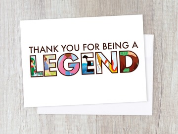  : Thank you Legend Card | Appreciation, Leaving, Fairytale, Friend